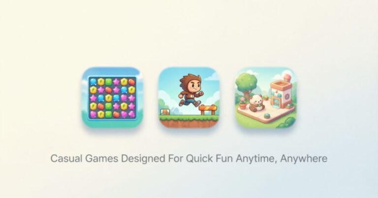 Casual Games Designed For Quick Fun Anytime, Anywhere